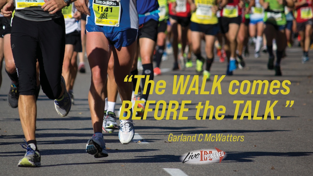 The Walk comes Before the Talk