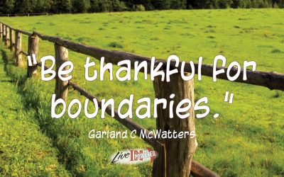 Be thankful for boundaries